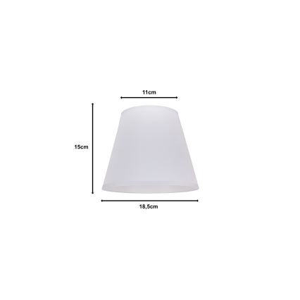 Duolla - Stínidlo k stolní lampě SOFIA XS E14 pr. 18,5 cm bílá