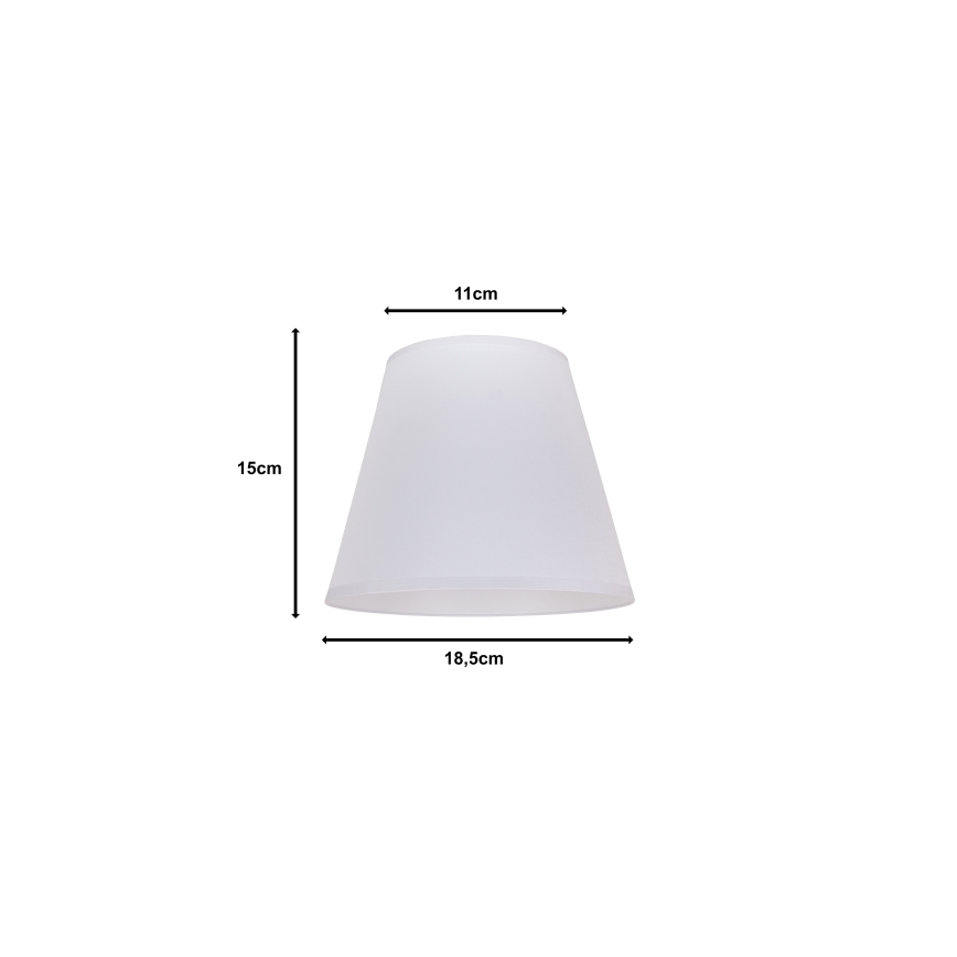 Duolla - Stínidlo k stolní lampě SOFIA XS E14 pr. 18,5 cm bílá