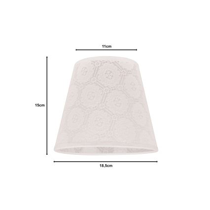 Duolla - Stínidlo k stolní lampě SOFIA XS E14 pr. 18,5 cm bílá