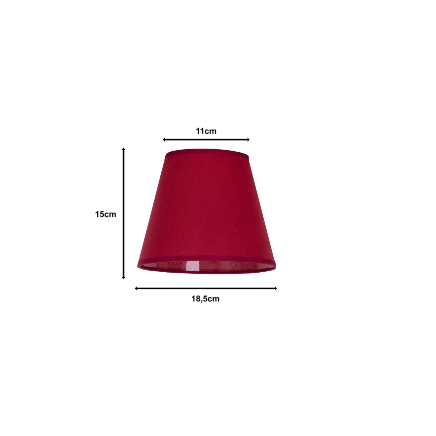 Duolla - Stínidlo k stolní lampě SOFIA XS E14 pr. 18,5 cm červená