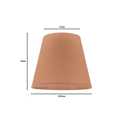 Duolla - Stínidlo k stolní lampě SOFIA XS E14 pr. 18,5 cm hnědá