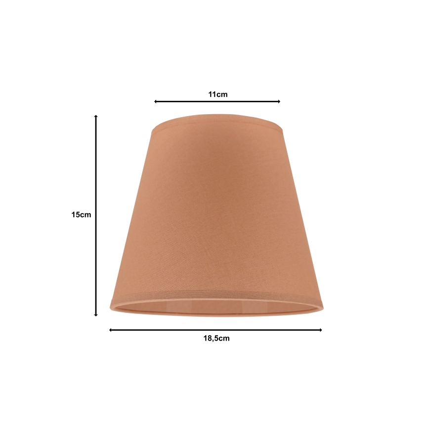 Duolla - Stínidlo k stolní lampě SOFIA XS E14 pr. 18,5 cm hnědá