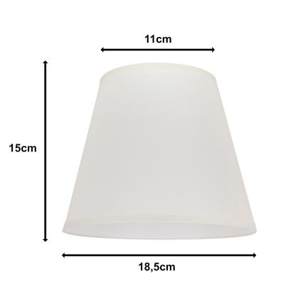 Duolla - Stínidlo k stolní lampě SOFIA XS E14 pr. 18,5 cm krémová