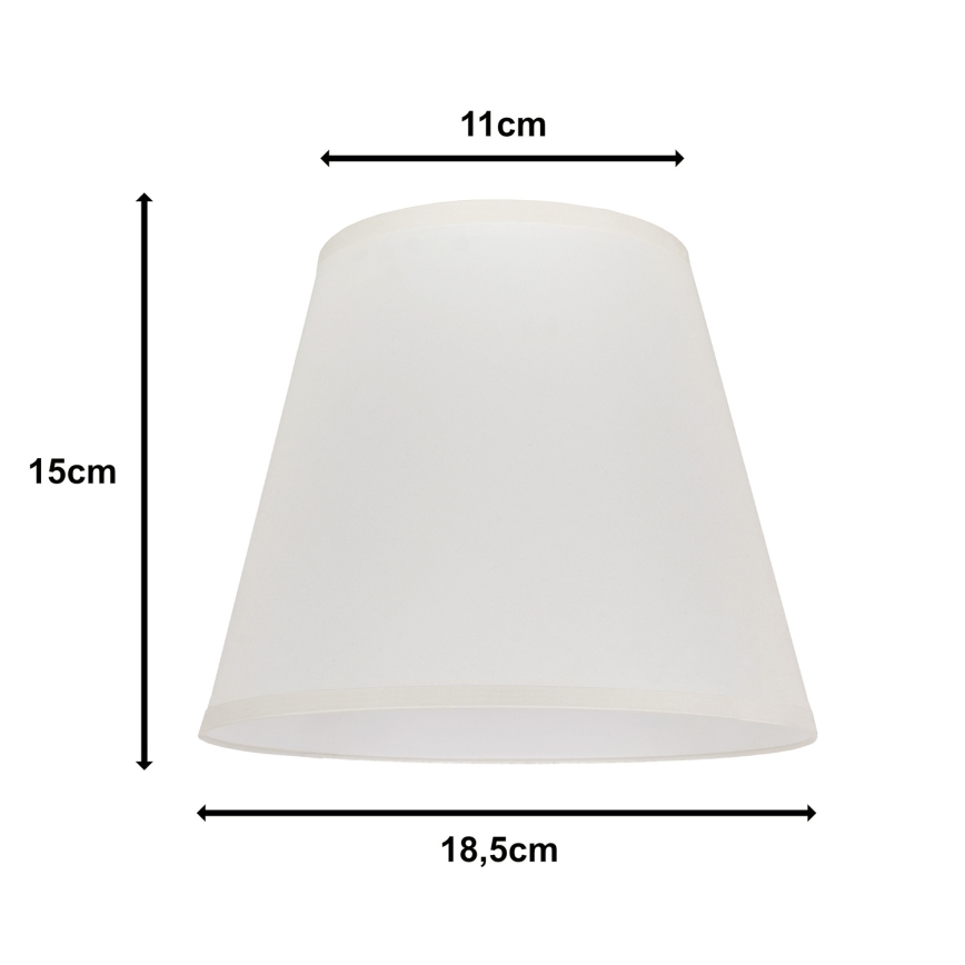 Duolla - Stínidlo k stolní lampě SOFIA XS E14 pr. 18,5 cm krémová