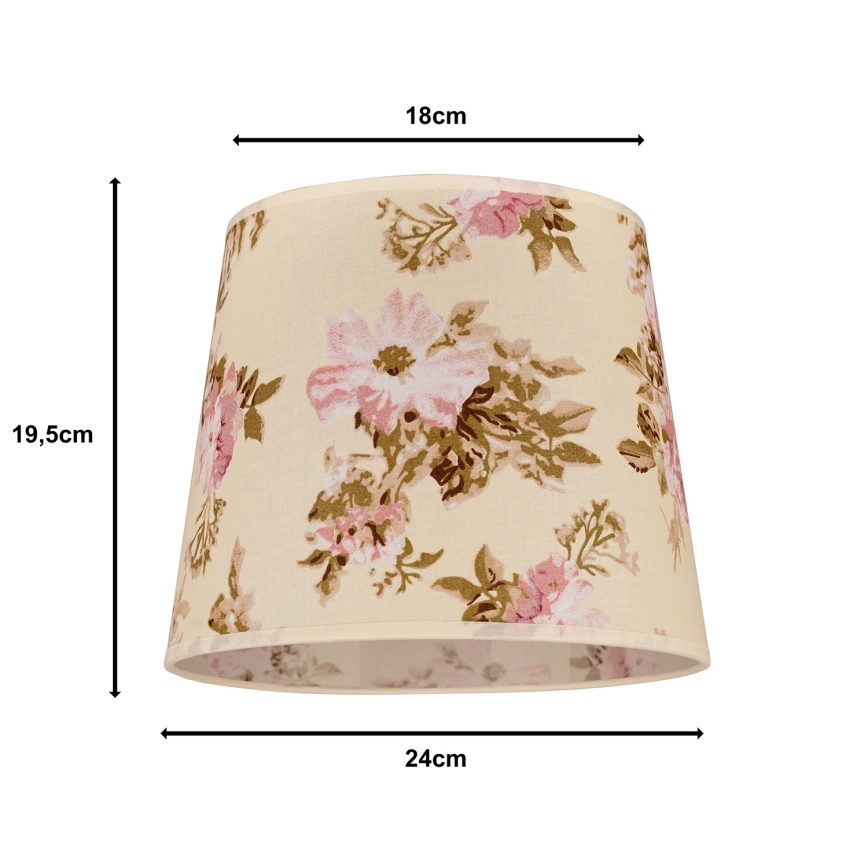 Duolla - Stínidlo k stolní lampě SOFIA XS E14 pr. 18,5 cm růže