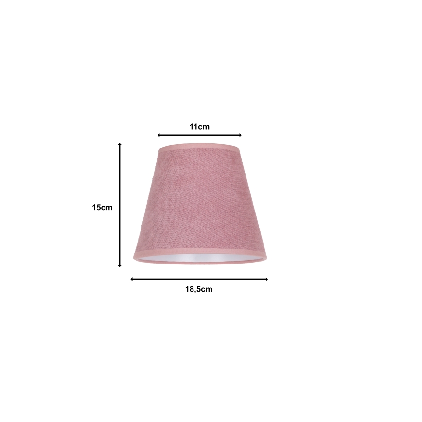 Duolla - Stínidlo k stolní lampě SOFIA XS E14 pr. 18,5 cm růžová