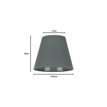 Duolla - Stínidlo k stolní lampě SOFIA XS E14 pr. 18,5 cm šedá