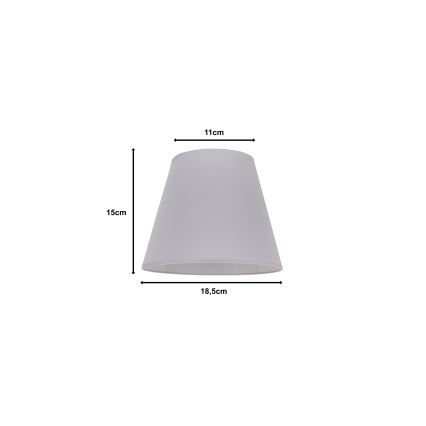 Duolla - Stínidlo k stolní lampě SOFIA XS E14 pr. 18,5 cm šedá