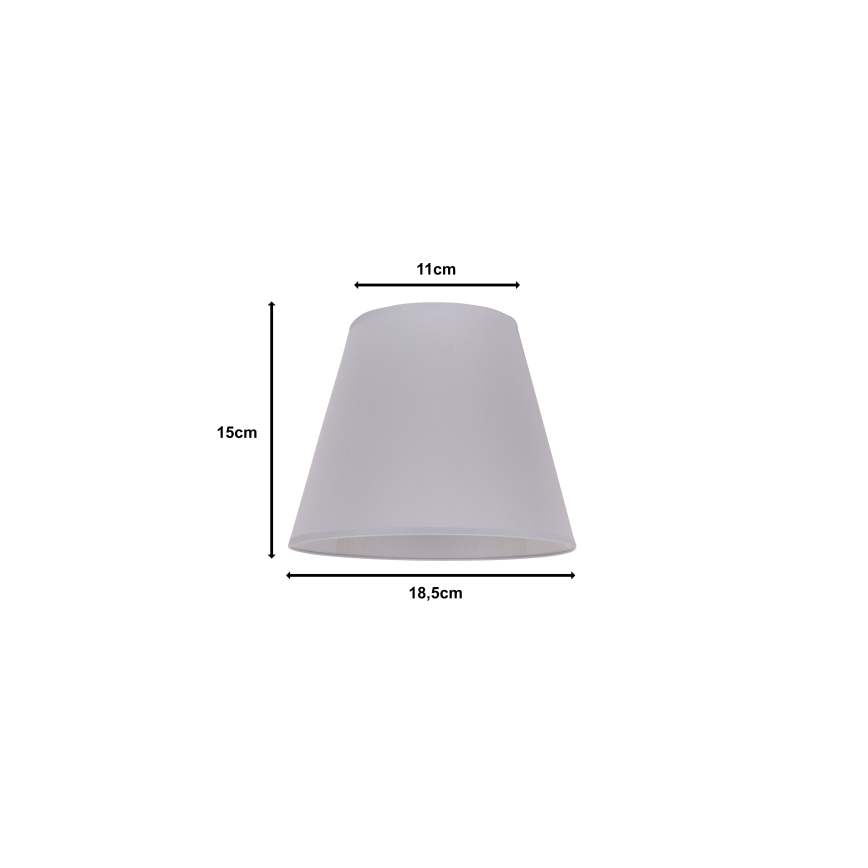 Duolla - Stínidlo k stolní lampě SOFIA XS E14 pr. 18,5 cm šedá