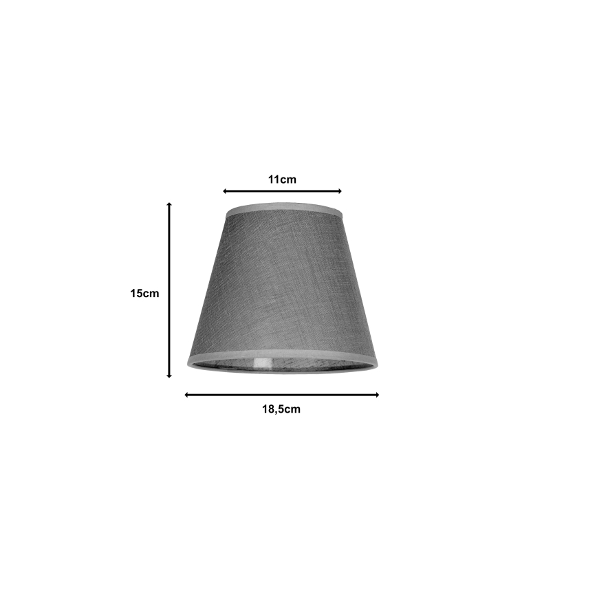 Duolla - Stínidlo k stolní lampě SOFIA XS E14 pr. 18,5 cm šedá