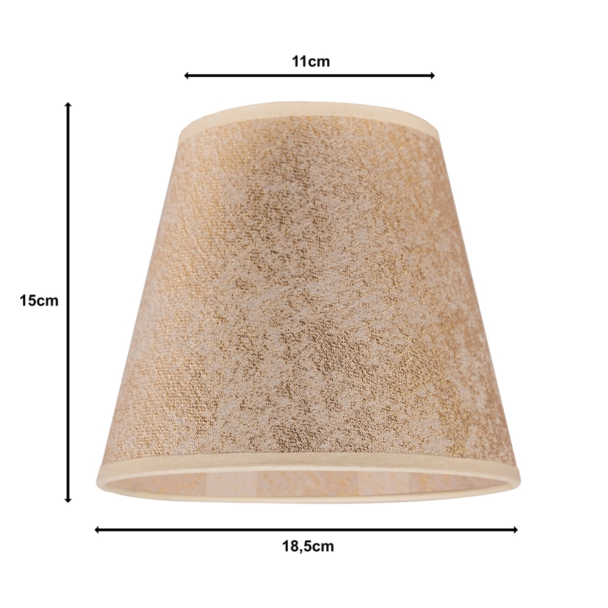 Duolla - Stínidlo k stolní lampě SOFIA XS E14 pr. 18,5 cm zlatá