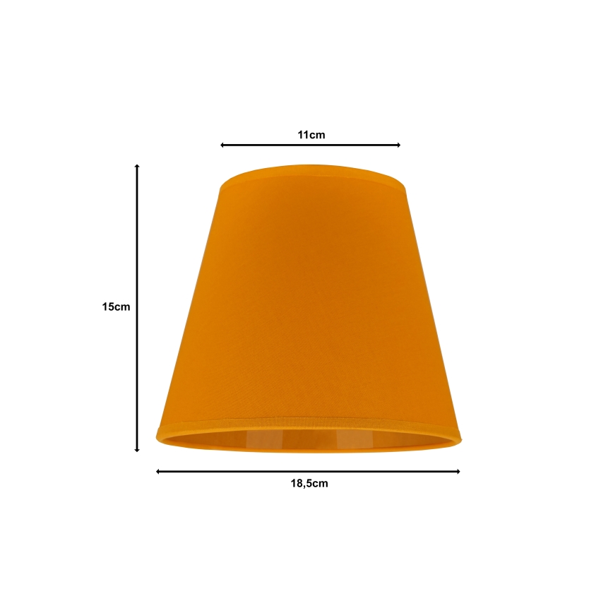 Duolla - Stínidlo k stolní lampě SOFIA XS E14 pr. 18,5 cm žlutá