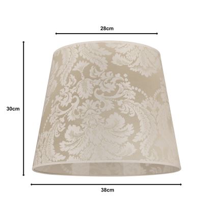 Duolla - Stínidlo univerzální CLASSIC L E27 pr. 38 cm krémová