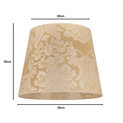 Duolla - Stínidlo univerzální CLASSIC L E27 pr. 38 cm zlatá
