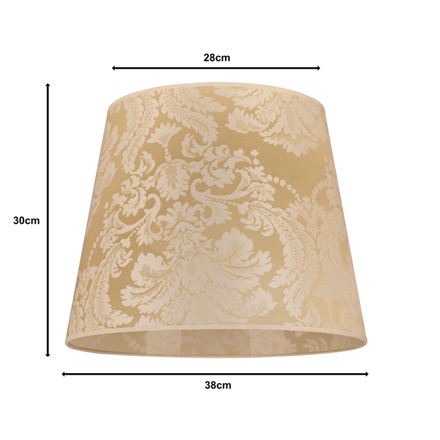 Duolla - Stínidlo univerzální CLASSIC L E27 pr. 38 cm zlatá