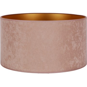 Duolla - Stínidlo univerzální VELVET E27 pr. 35 cm růžová/zlatá