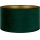 Duolla - Stínidlo univerzální VELVET E27 pr. 35 cm zelená/zlatá
