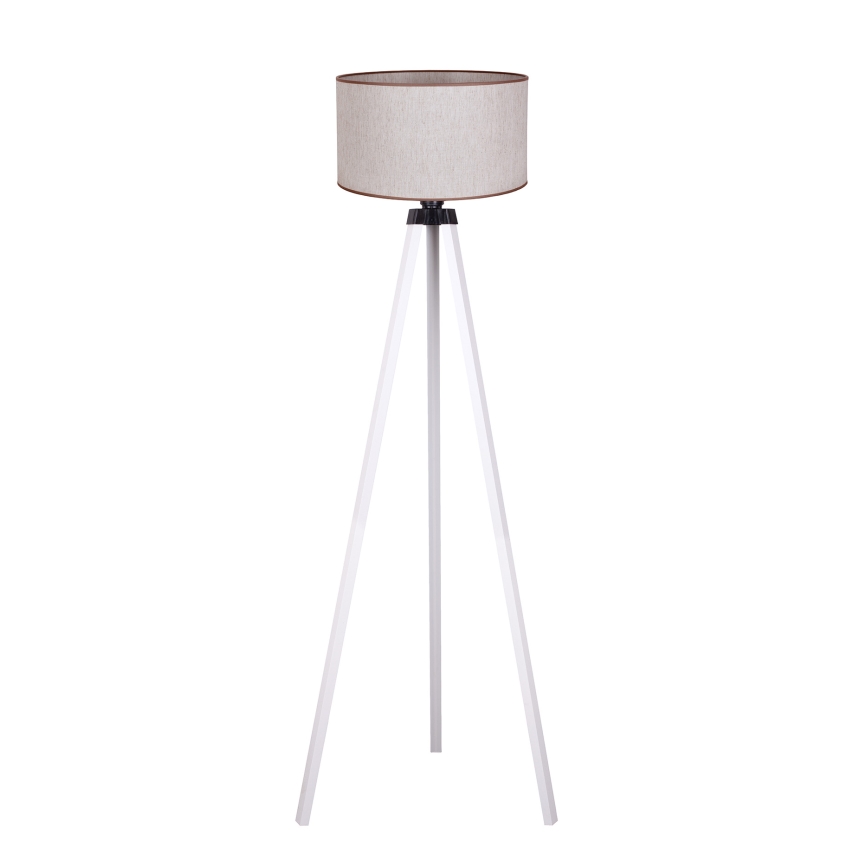 Duolla - Stojací lampa 1xE27/60W/230V pr. 44 cm béžová/bílá