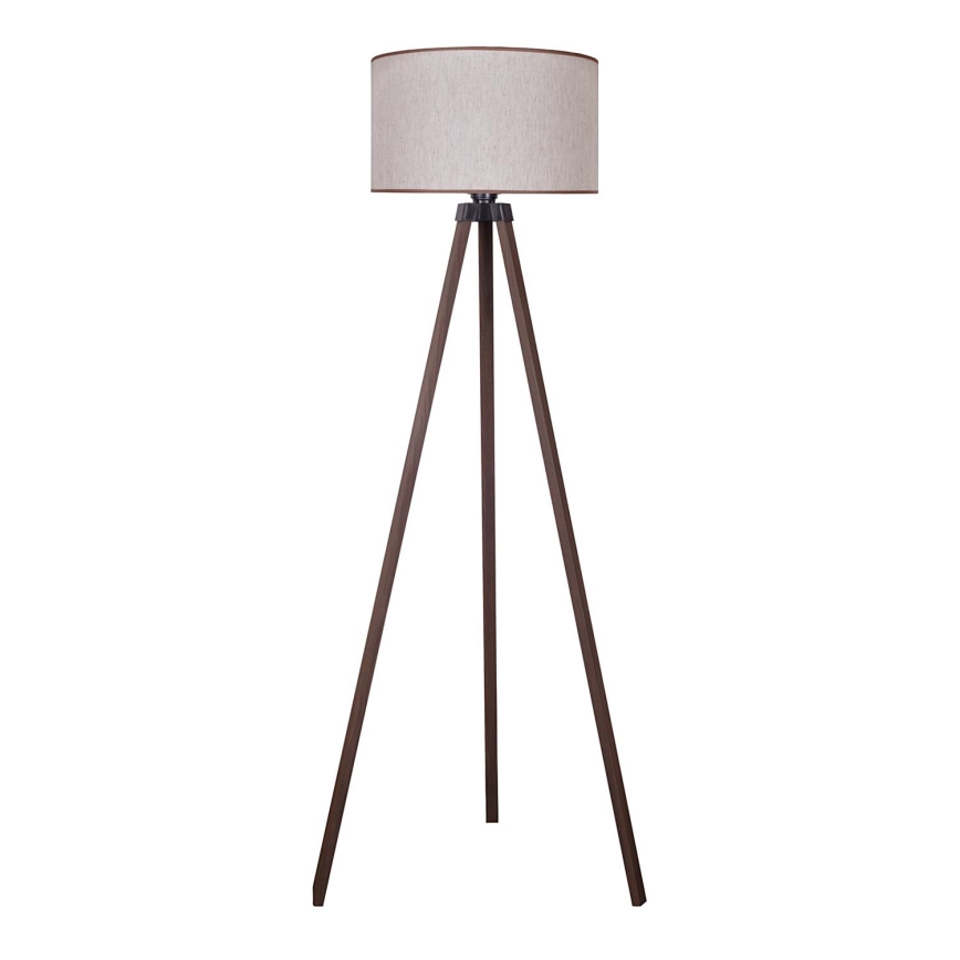 Duolla - Stojací lampa 1xE27/60W/230V pr. 44 cm béžová/hnědá