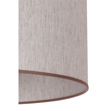 Duolla - Stojací lampa 1xE27/60W/230V pr. 44 cm béžová/hnědá