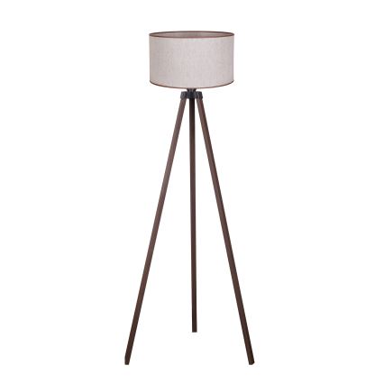 Duolla - Stojací lampa 1xE27/60W/230V pr. 44 cm béžová/hnědá