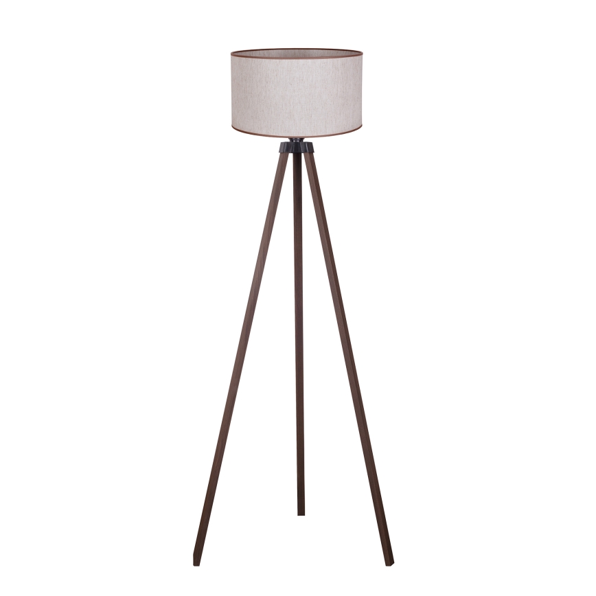 Duolla - Stojací lampa 1xE27/60W/230V pr. 44 cm béžová/hnědá
