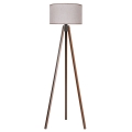 Duolla - Stojací lampa 1xE27/60W/230V pr. 44 cm béžová/wenge