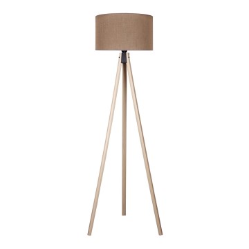 Duolla - Stojací lampa 1xE27/60W/230V pr. 44 cm hnědá/béžová