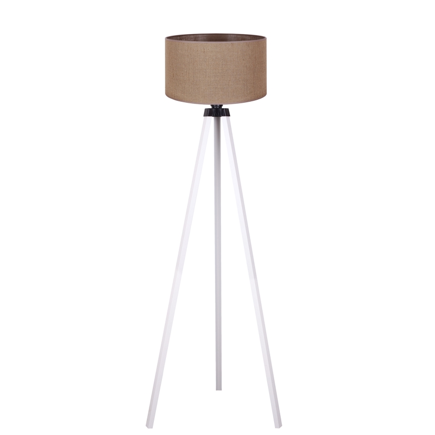 Duolla - Stojací lampa 1xE27/60W/230V pr. 44 cm hnědá/bílá