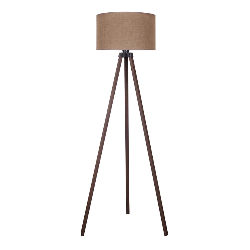 Duolla - Stojací lampa 1xE27/60W/230V pr. 44 cm hnědá