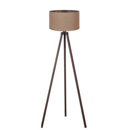 Duolla - Stojací lampa 1xE27/60W/230V pr. 44 cm hnědá