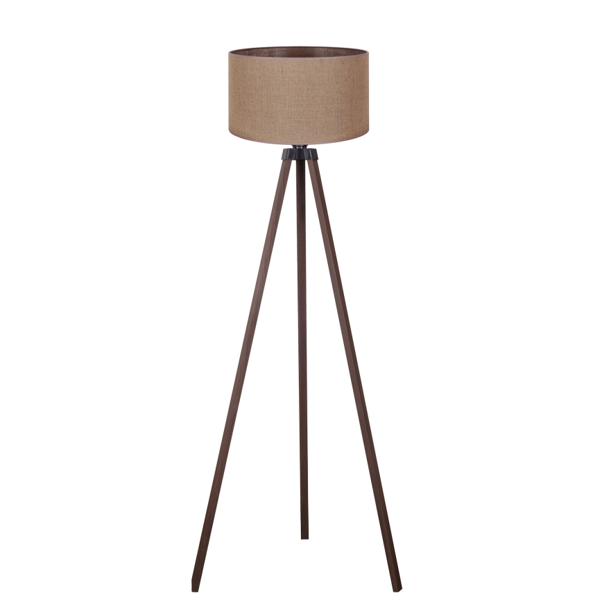 Duolla - Stojací lampa 1xE27/60W/230V pr. 44 cm hnědá
