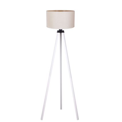 Duolla - Stojací lampa 1xE27/60W/230V pr. 44 cm krémová/bílá