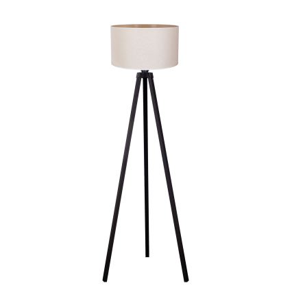 Duolla - Stojací lampa 1xE27/60W/230V pr. 44 cm krémová/wenge