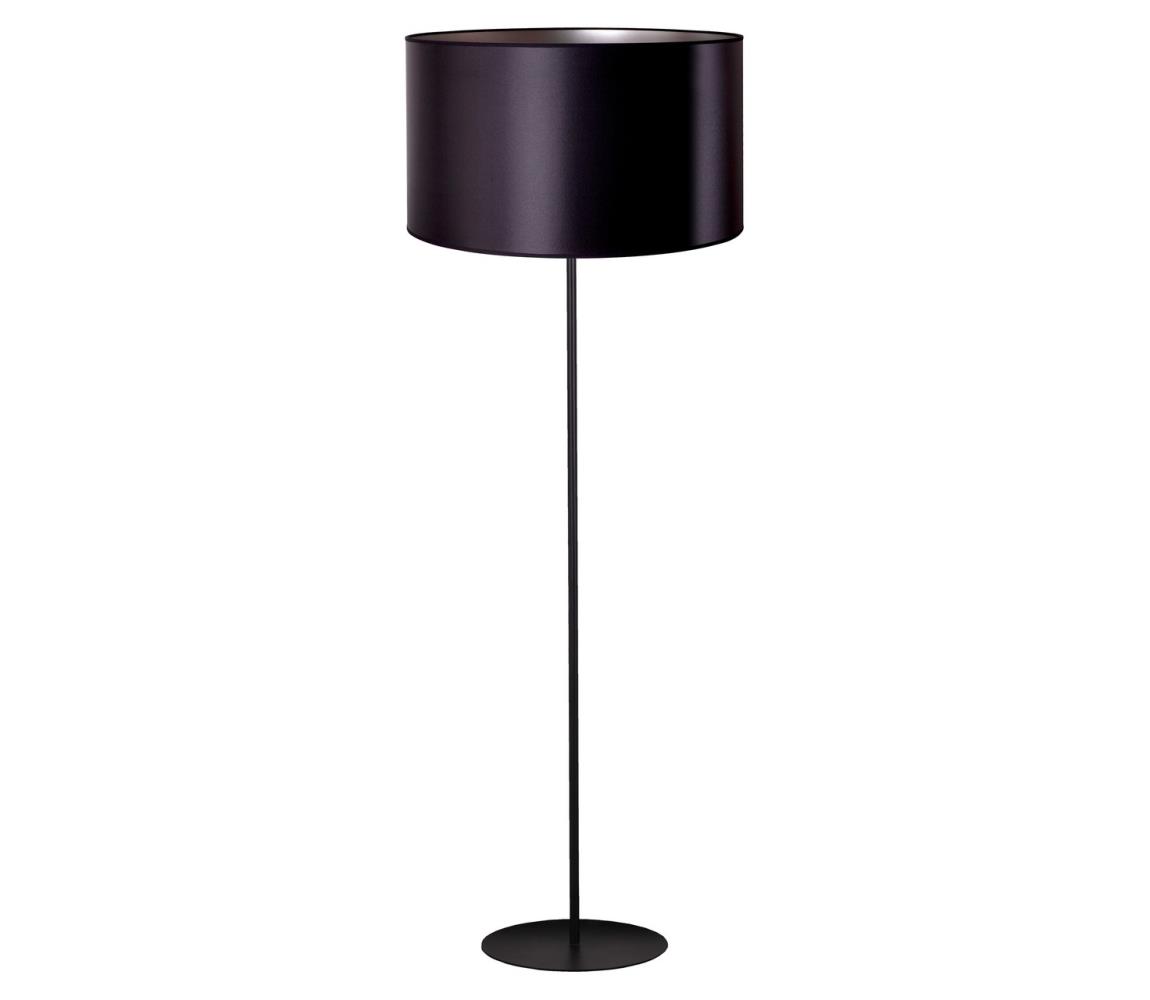 Duolla Duolla - Stojací lampa CANNES 1xE27/15W/230V 45 cm černá/stříbrná DU602952