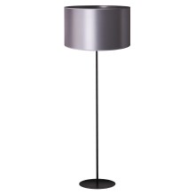 Duolla - Stojací lampa CANNES 1xE27/15W/230V 45 cm stříbrná/černá