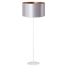 Duolla - Stojací lampa CANNES 1xE27/15W/230V 45 cm stříbrná/měděná/bílá