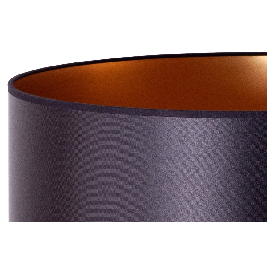 Duolla - Stojací lampa CANNES 1xE27/15W/230V pr. 45 cm černá/měděná