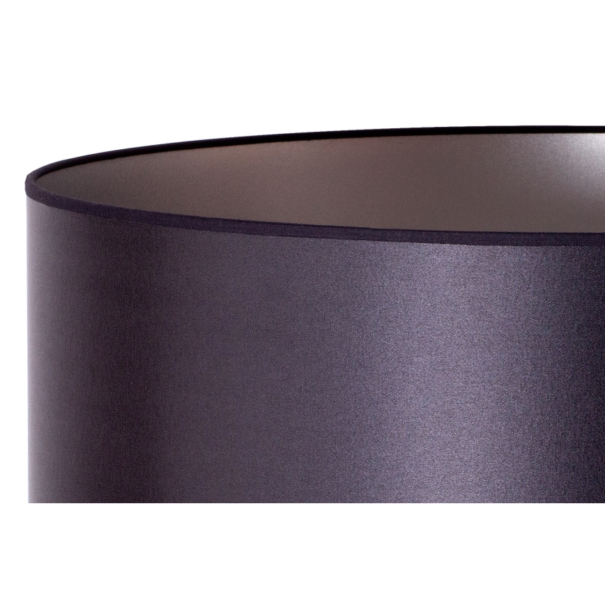 Duolla - Stojací lampa CANNES 1xE27/15W/230V pr. 45 cm černá/stříbrná
