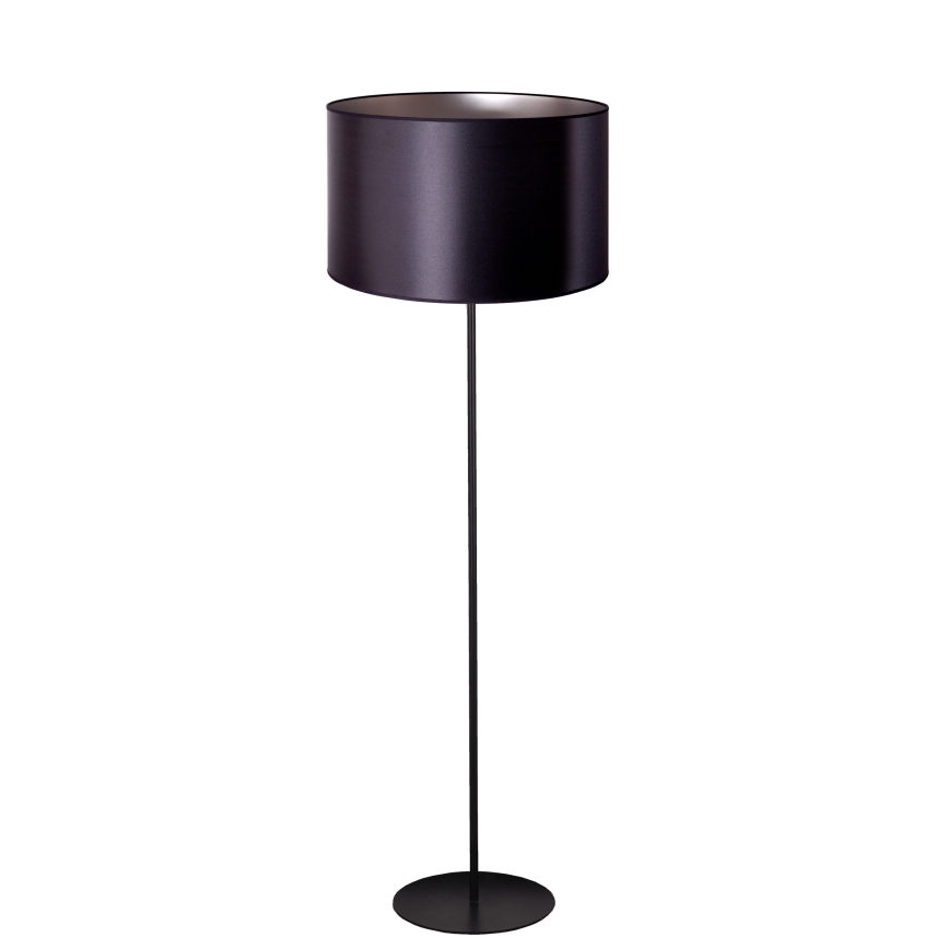 Duolla - Stojací lampa CANNES 1xE27/15W/230V pr. 45 cm černá/stříbrná
