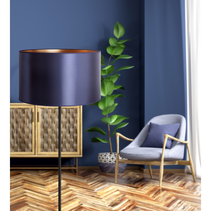Duolla - Stojací lampa CANNES 1xE27/15W/230V pr. 45 cm fialová/měděná/černá