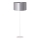 Duolla - Stojací  lampa CANNES 1xE27/15W/230V pr. 45 cm stříbrná/bílá