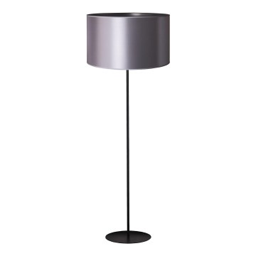 Duolla - Stojací lampa CANNES 1xE27/15W/230V pr. 45 cm stříbrná/černá