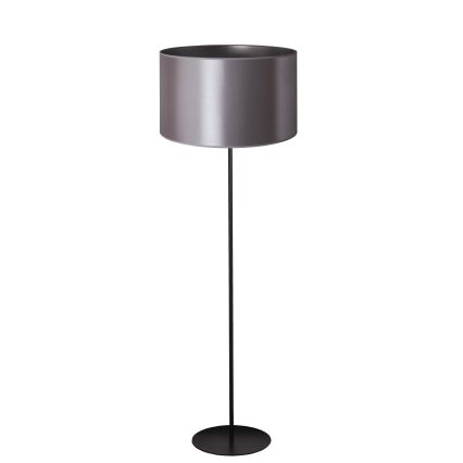 Duolla - Stojací lampa CANNES 1xE27/15W/230V pr. 45 cm stříbrná/černá