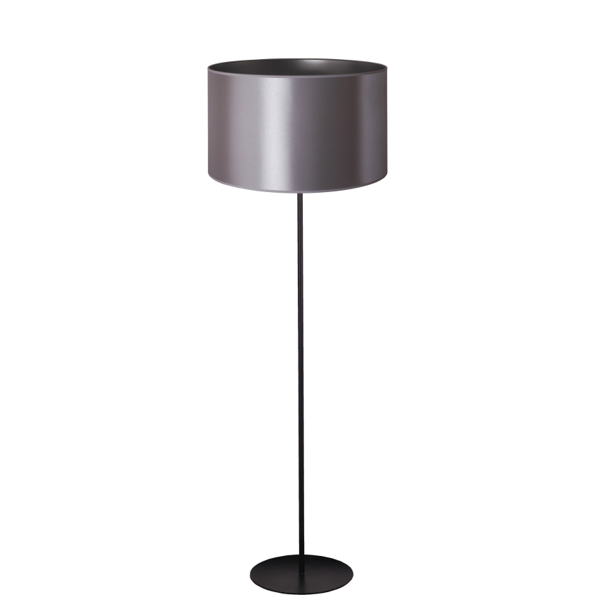 Duolla - Stojací lampa CANNES 1xE27/15W/230V pr. 45 cm stříbrná/černá