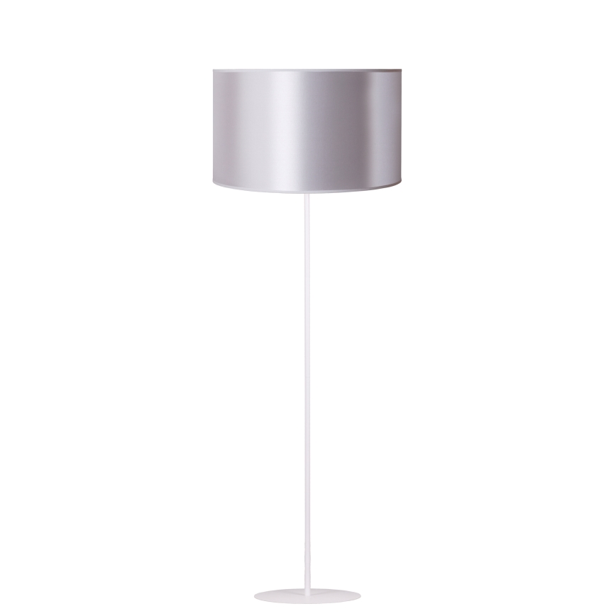 Duolla - Stojací lampa CANNES 1xE27/15W/230V pr. 45 cm stříbrná/měděná/bílá