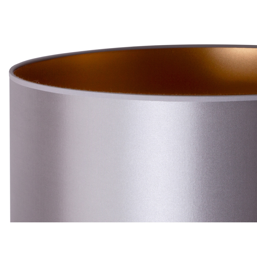 Duolla - Stojací lampa CANNES 1xE27/15W/230V pr. 45 cm stříbrná/měděná/černá