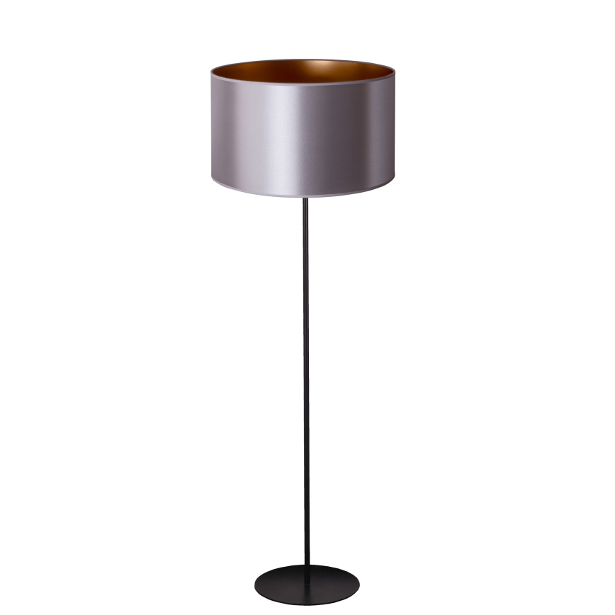 Duolla - Stojací lampa CANNES 1xE27/15W/230V pr. 45 cm stříbrná/měděná/černá