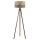 Duolla - Stojací lampa DUO 1xE27/60W/230V pr. 44 cm béžová/šedá/wenge
