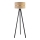 Duolla - Stojací lampa DUO 1xE27/60W/230V pr. 44 cm béžová/wenge